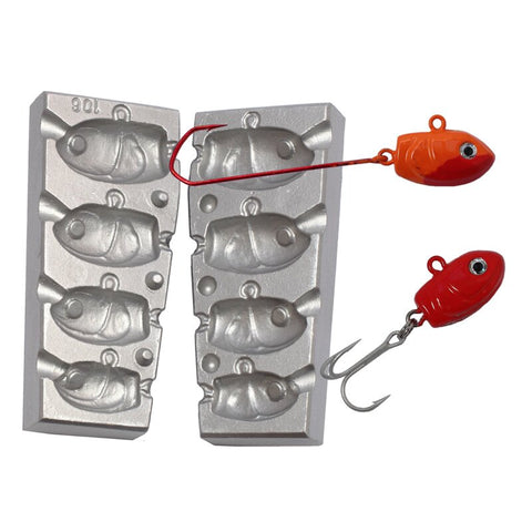 Jig Fish Head Mold Code 106 25-45-60-75 g.