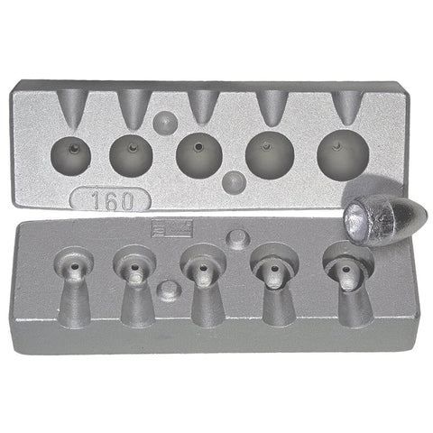 Lead Bullet Head Mold Code 160 13-18-22-27-32 g.