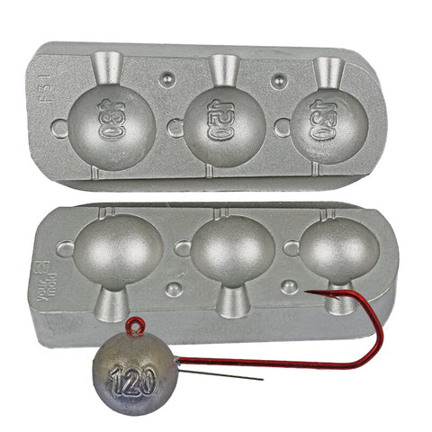 Heavy Round Jig Mold Code 031 120-150-180 g.