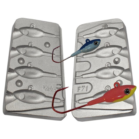 Jig Fish Head Mold Code 071 16-18-20-25 g.