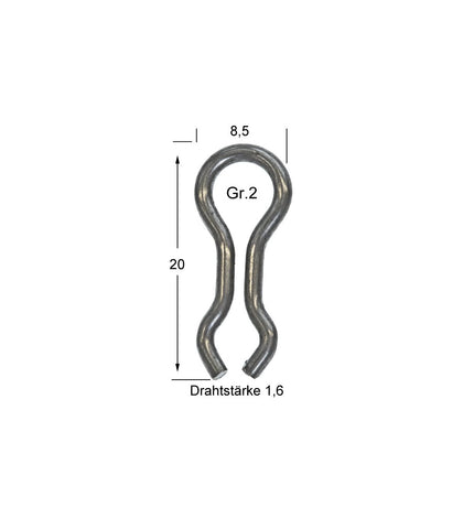 Stainless Steel Loops Size 2 Code 7202-100