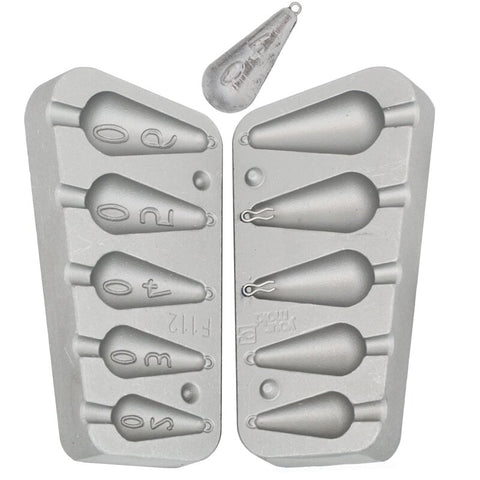 Fishing Lead Mold Code 112 20/30/40/50/60g