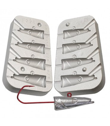 Jig Eel Head Mold 30-40-50-60g Code 224