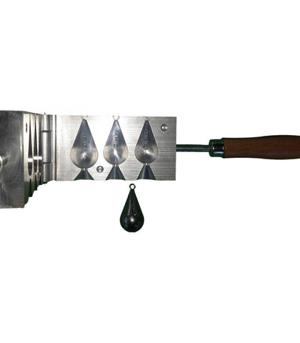 CNC milled pear lead mold 100/110/140 g Code C016