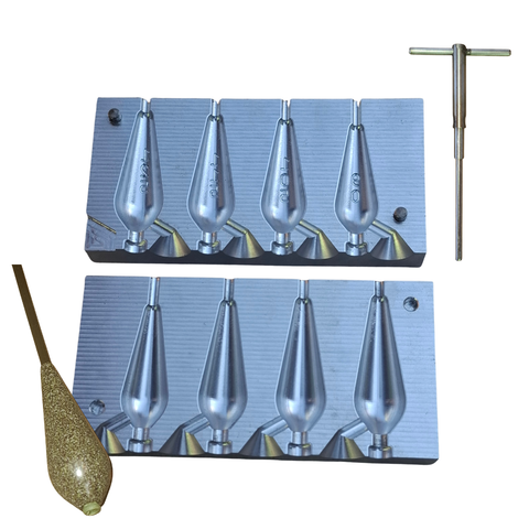 CNC Inline Self-Hooking Mold 6/4 mm 90/105/115/125 g – Code C79