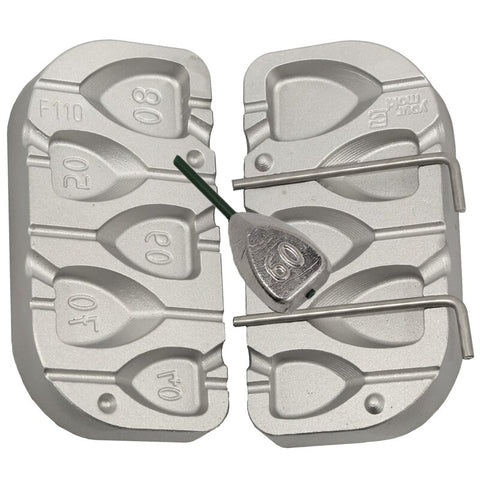 Sliding Lead Mold For Fishing Code 110 40-50-60-70-80g
