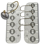 American Football Jig Lead Mold Code 201