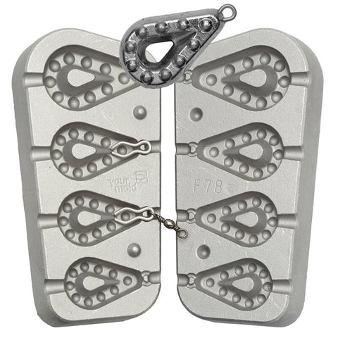 Lead Mold Grippa Code 078 40-50-60-90g