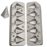 Fishing lead mold 30 35 40 45 50g code 217