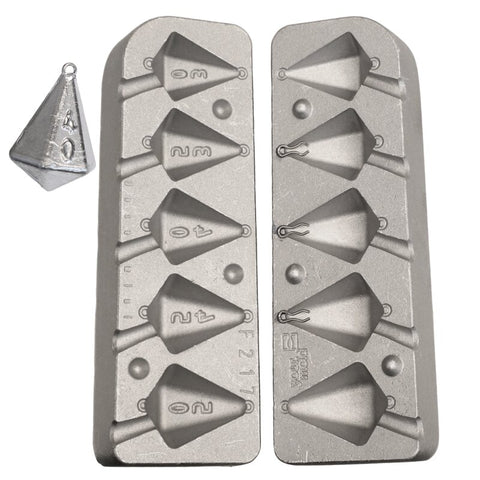 Fishing Lead Mold Code 217 30-35-40-45-50g