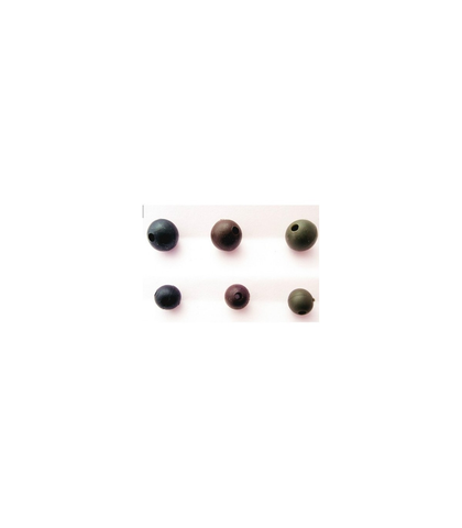 Brown Rubber Beads 6mm 100pcs.
