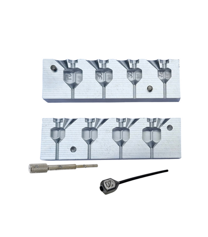 CNC Mold for Square Self-Gripping Fishing Weights 15/20/30/40 – Code C78