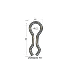 Stainless Steel Loops Size 2 Code 7202-100