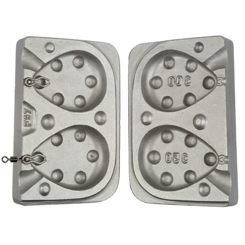 Görkorcsolyás nehezék öntőforma kód: 097 300-350g