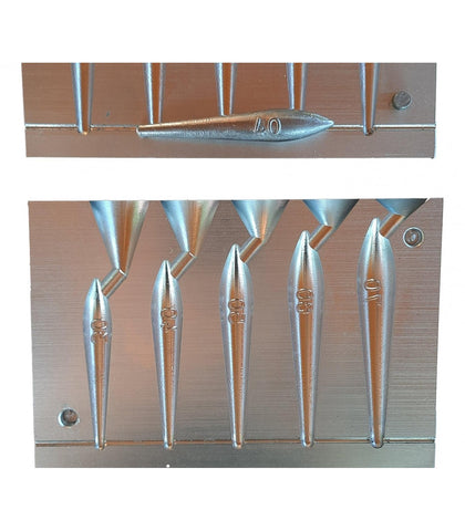 CNC ólomforma makrélához, kód: C018, 30-40-50-60-70g