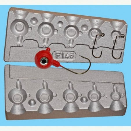 Jig Mold Thin Hooks Code 146V 3-5-8-11-14g