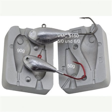 Jig Fish Mold Code 153 50 / 90 g.