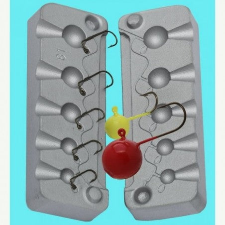 Mini Jig Mold Thin Hooks Code 081V 2-3-5-6-9 g