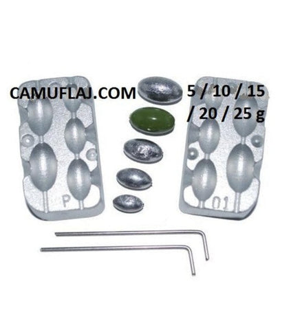 Siding Lead Mold 5-10-15-20-25g