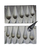 Hexagonal Lead Mold 43/59/73/87/100 g code 766