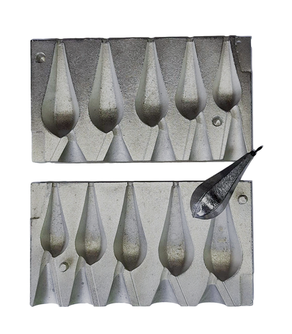 Hexagonal Lead Mold Code 766 43-59-73-87-100g