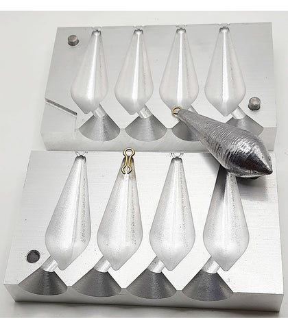 Long Cast Lead Mold CNC Code C003 80-90-100-110g