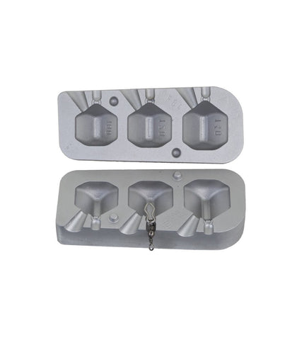 Négyzet alakú ólomforma, kód: 084, 100-120-140g